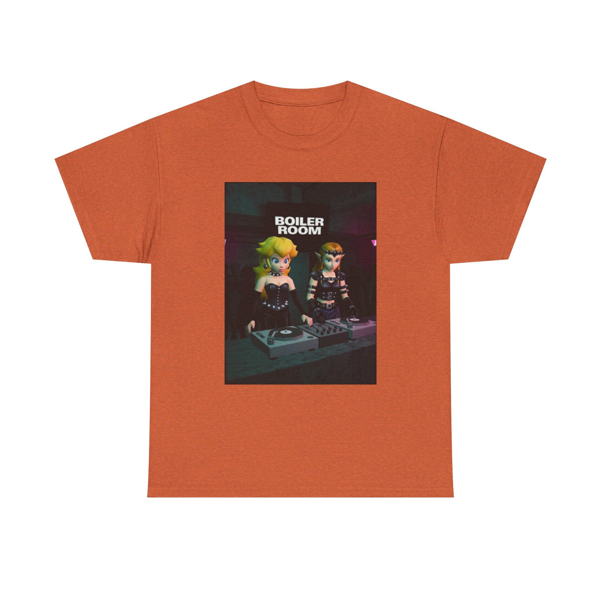 Gothic Peach and Zelda DJing Boiler Room Tee