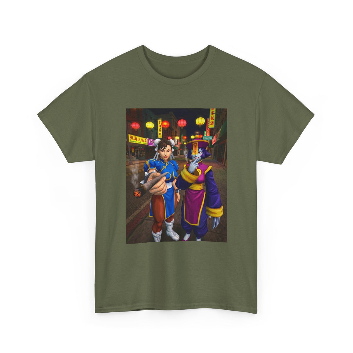 Chun-Li And Hsien-Ko Smoking Up Chinatown
