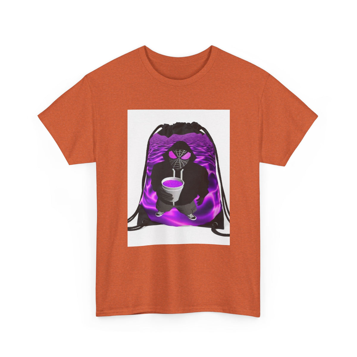 Spider-Hoodie Character Sipping Purple Drank Tee