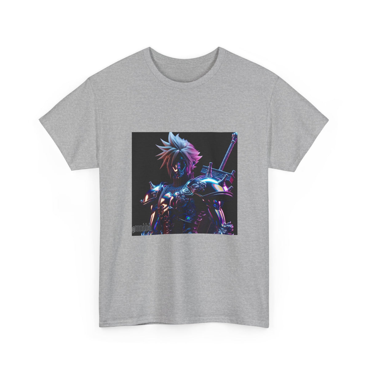 Cyberpunk Warrior With Spiked Hair Tee