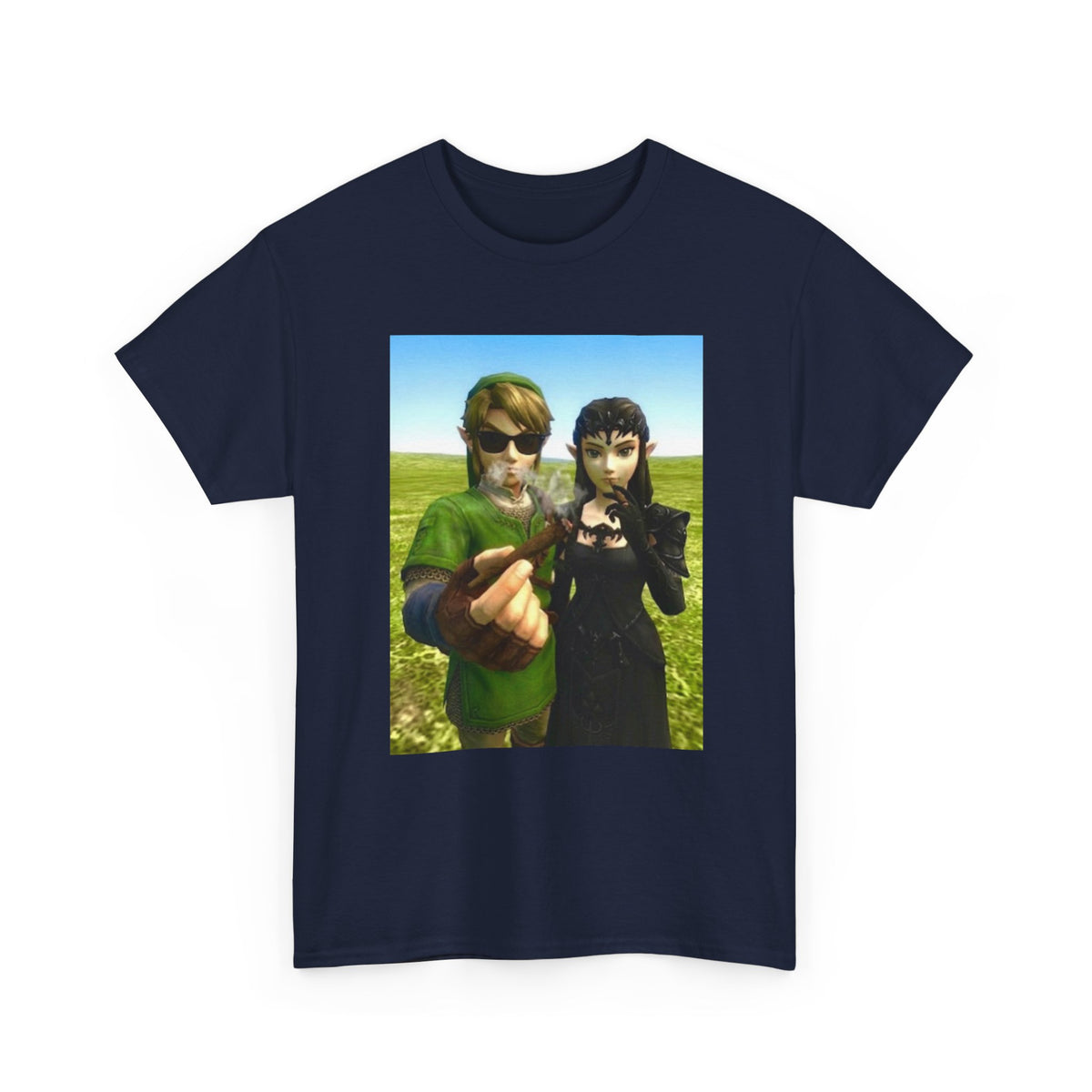 Link And Dark Zelda Smoking Blunts (Design 6)