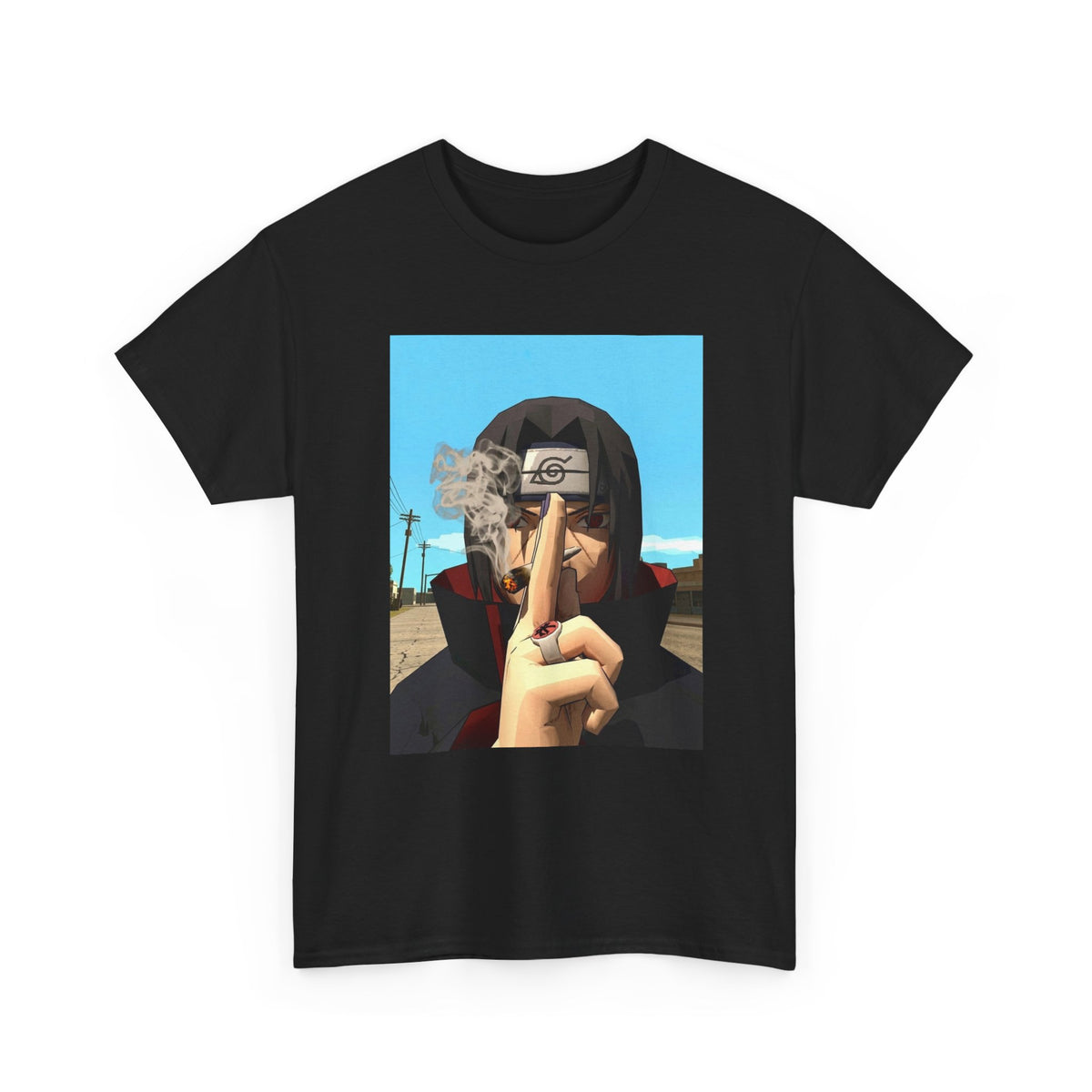 Itachi Uchiha Smoking Cigar Streetwear Tee
