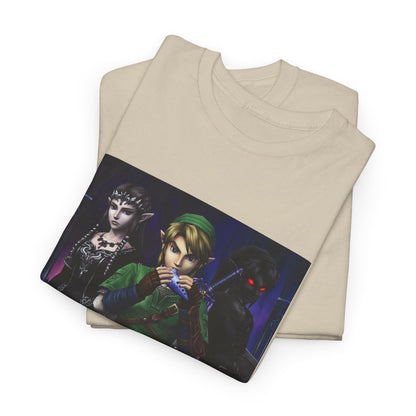 Link Playing Ocarina With Dark Companions Tee