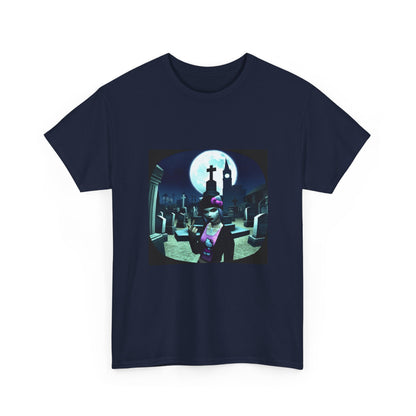 Gothic Hello Kitty Giving Finger Graveyard Tee