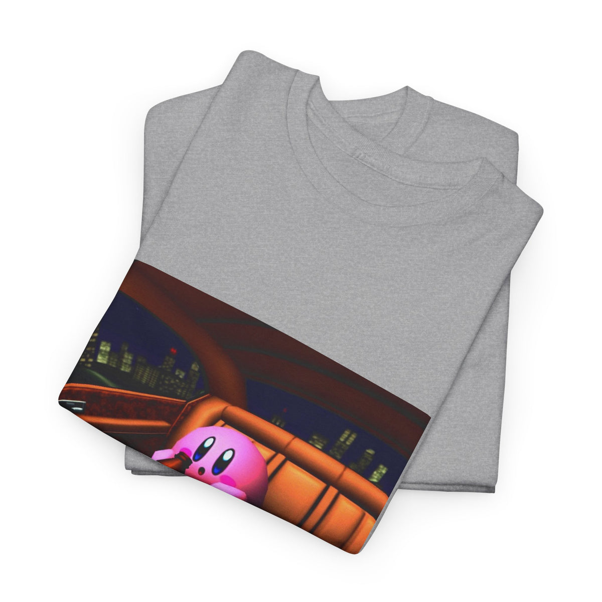 Kirby Sipping Lean In The Car Tee