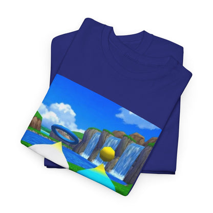 Chao Flipping Off On Green Hills Tee