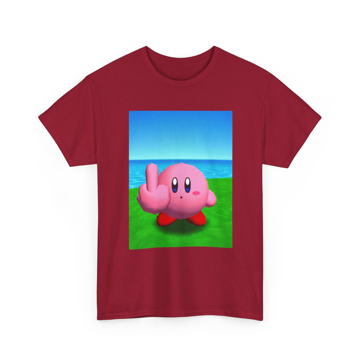 Kirby Flipping The Bird Tee (Design 5)