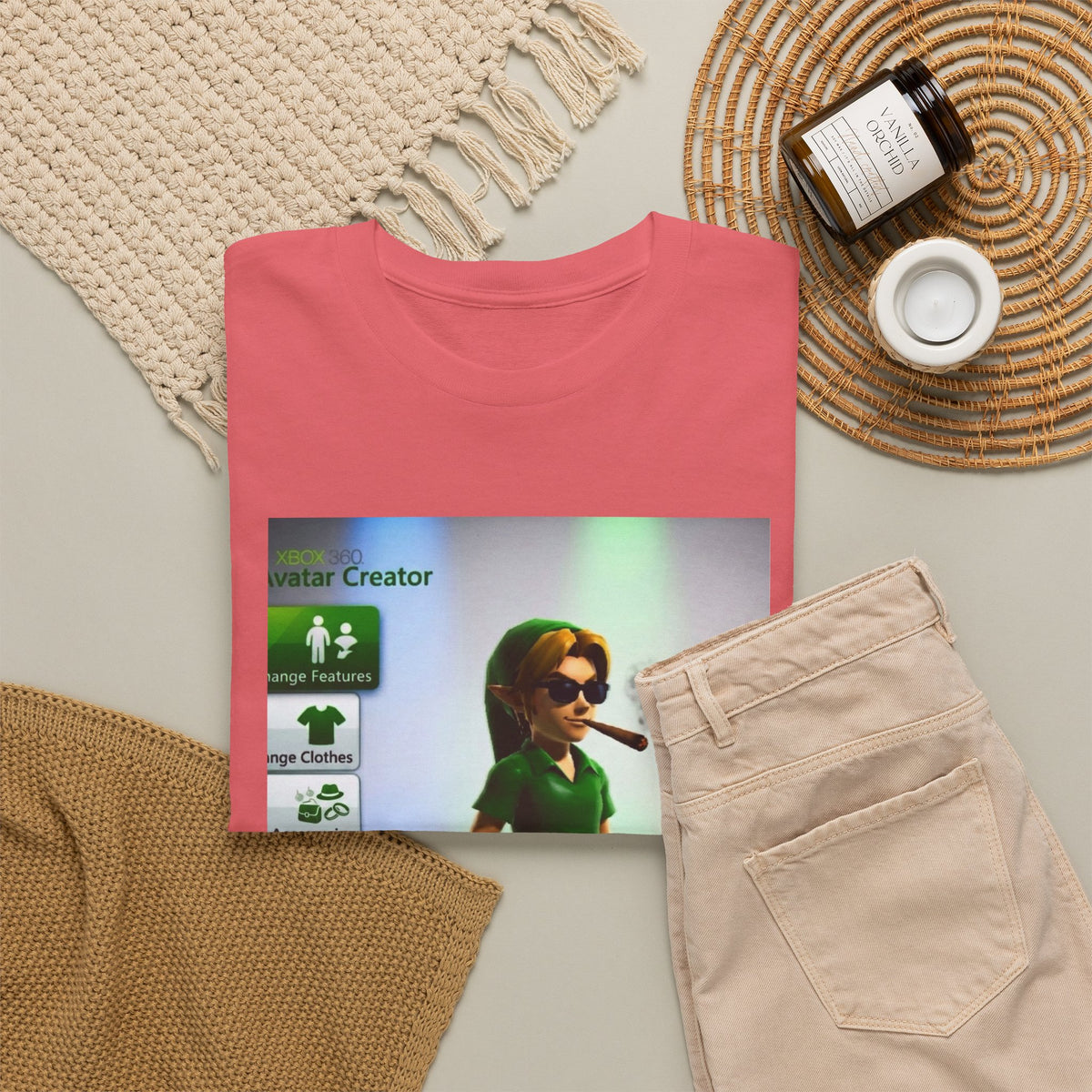 Xbox Avatar Link Smoking Blunt Tee