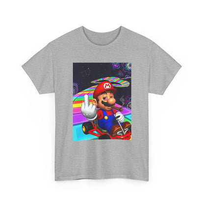 Stoned Plumber Flipping Off On Rainbow Road