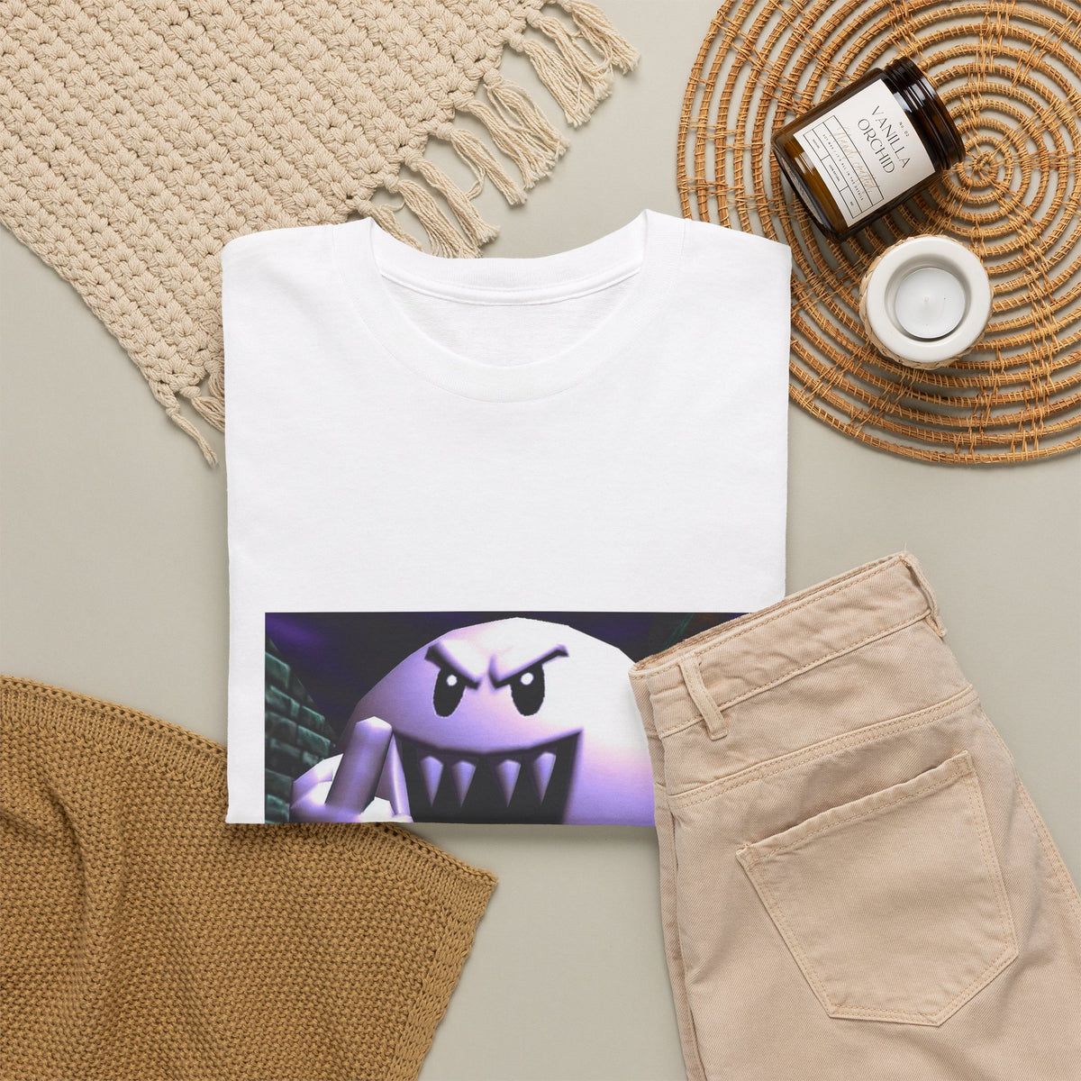 Aggressive Boo Flipping The Bird Tee