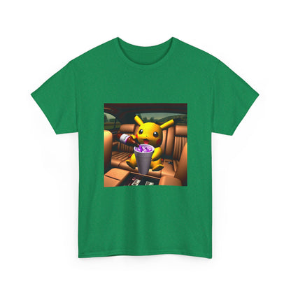 Pikachu Pouring Lean In Car Tee