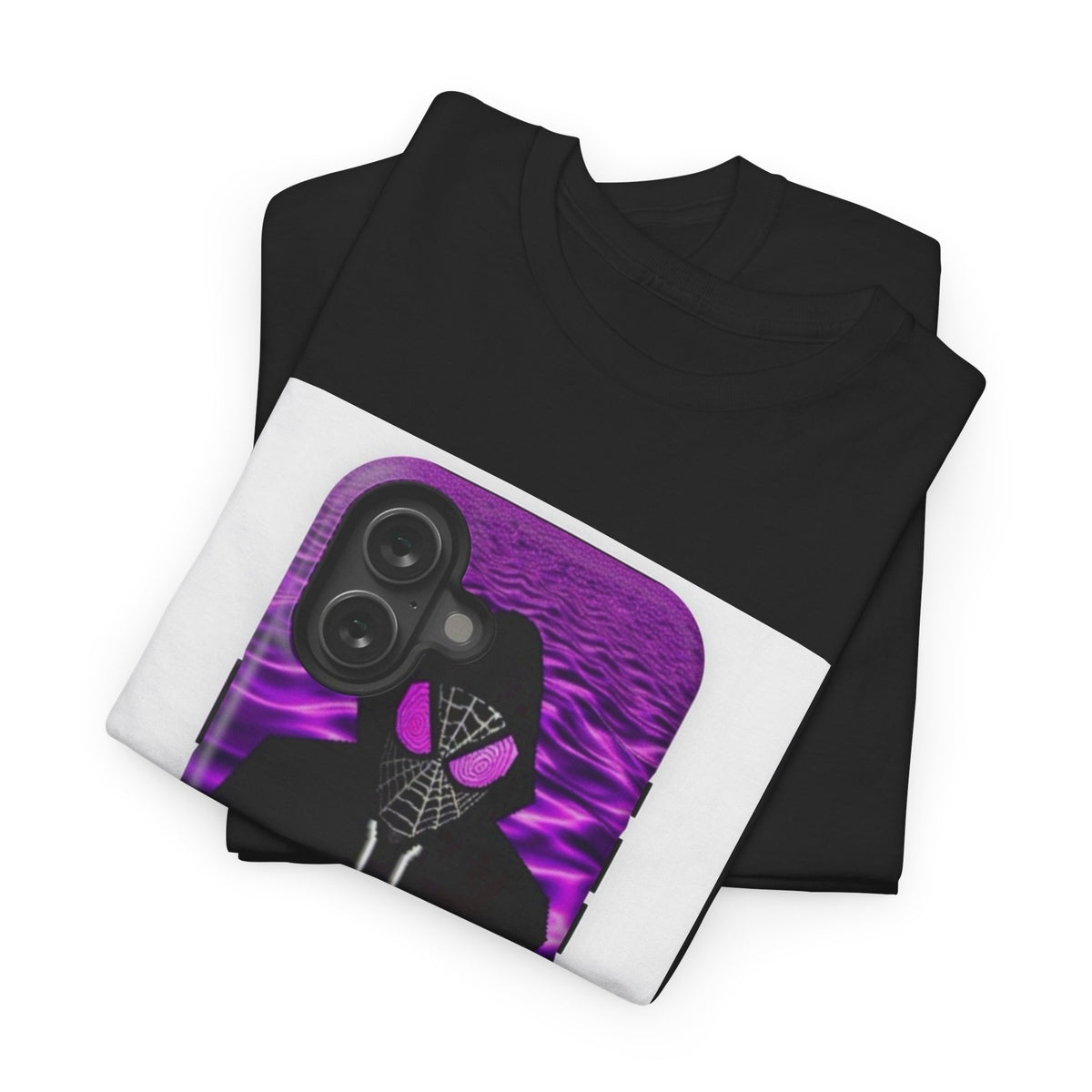 Pixelated Web-Slinger Holding Purple Drink Tee