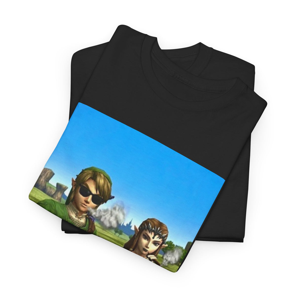 Link And Zelda Chilling With Blunts Tee