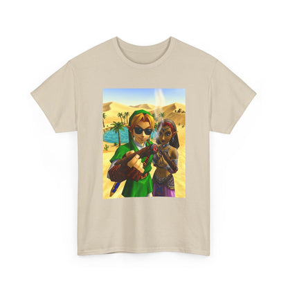 Link And Nabooru Smoking In Desert Tee