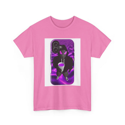 Pixelated Web-Slinger Holding Purple Drink Tee