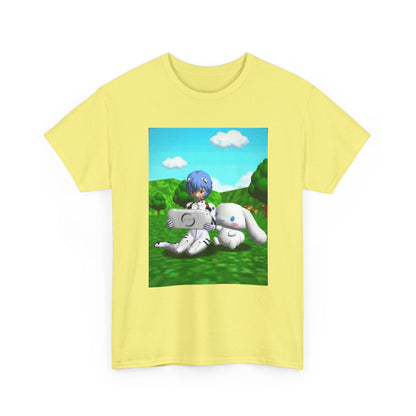 Rei Ayanami Gaming with Cinnamoroll Tee