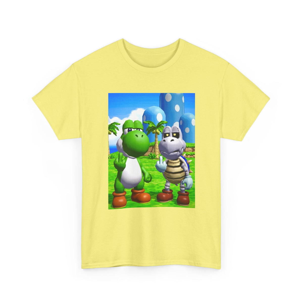 Yoshi And Dry Bones Flipping The Bird