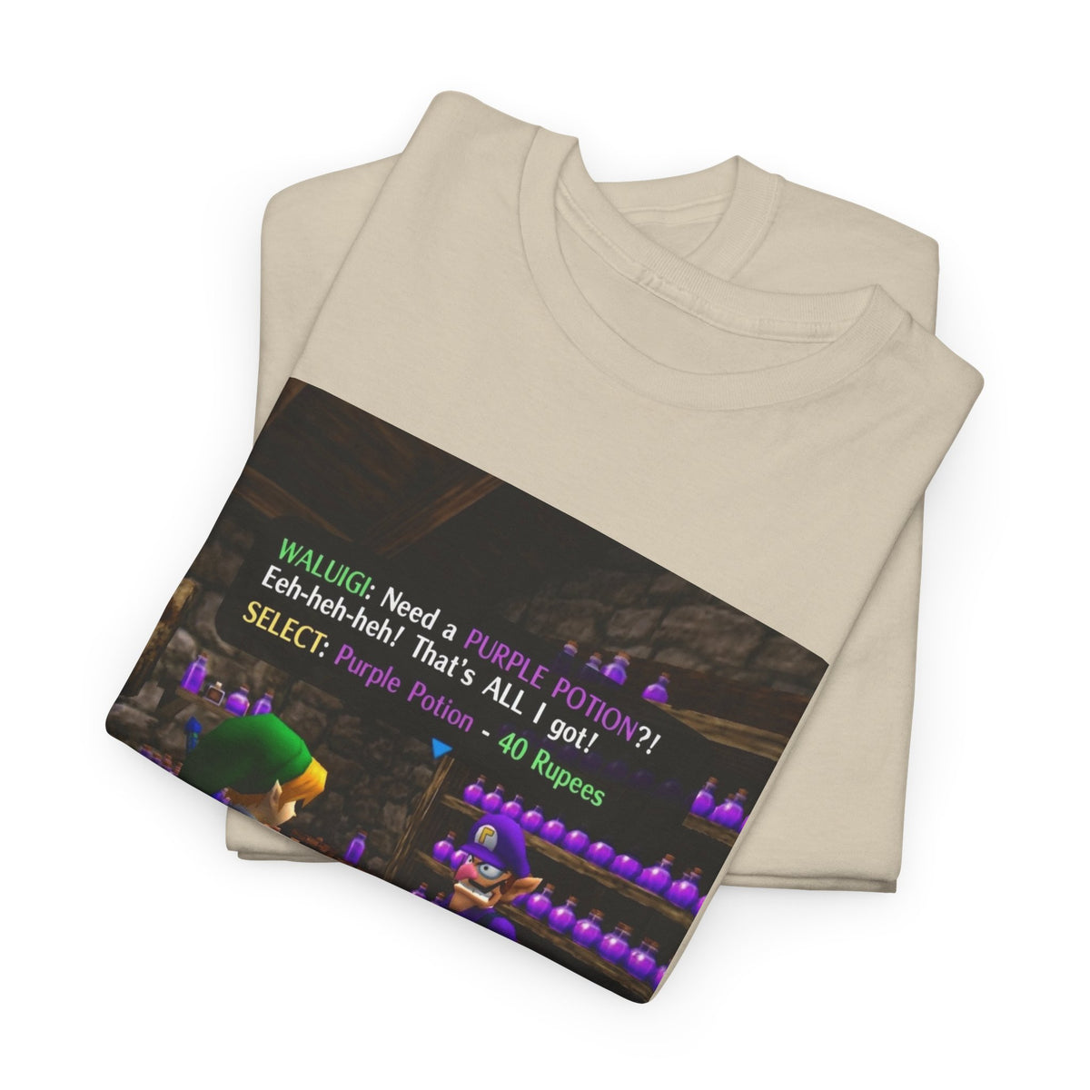 Waluigi Sells Purple Potions To Link