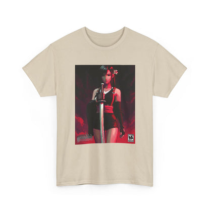 Pixel Tifa Lockhart With Katana Tee