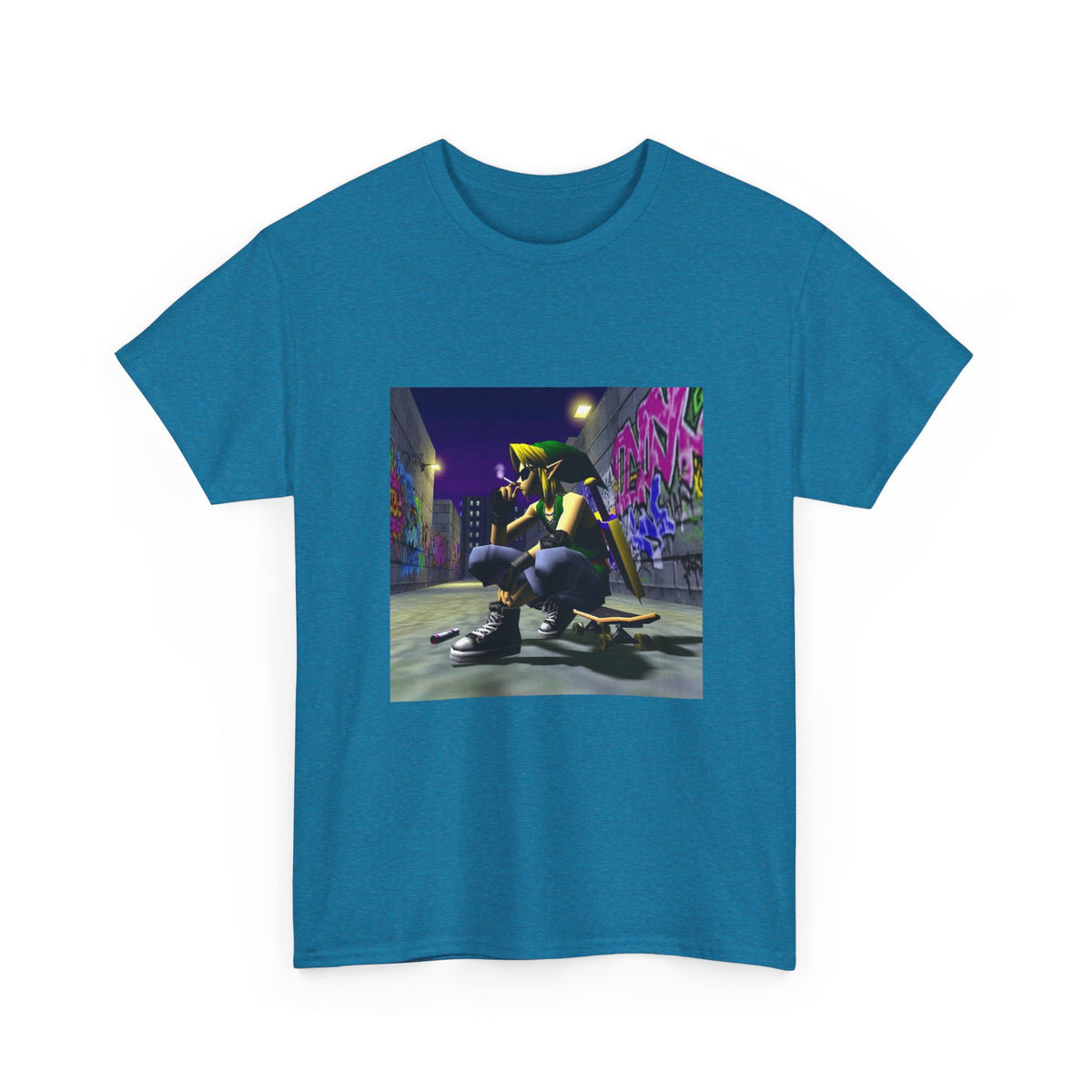 Edgy Link Smoking In Alley Tee