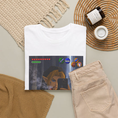 Edgy Link Smoking Selfie Tee