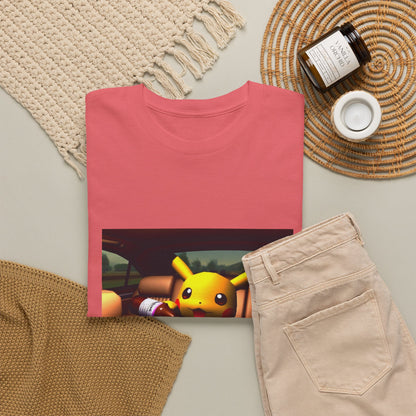 Pikachu Pouring Lean In Car Tee