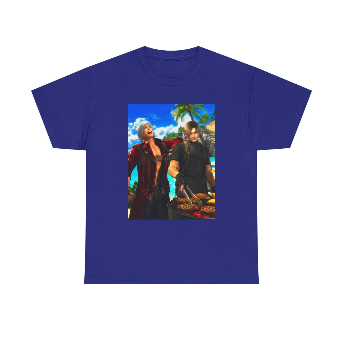 Dante and Leon Grilling on the Beach Tee