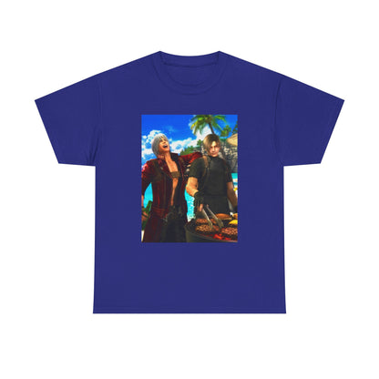 Dante and Leon Grilling on the Beach Tee