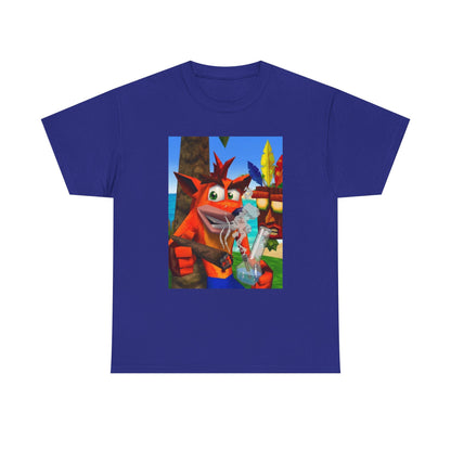 Crash Bandicoot Taking A Hit Tee