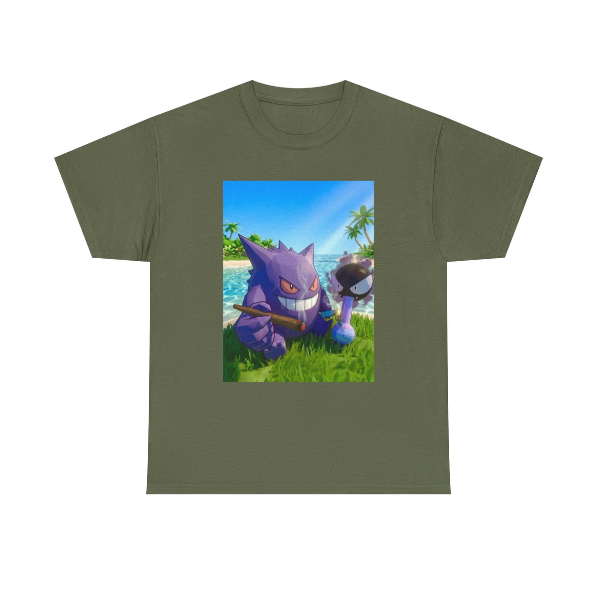 Gengar And Gastly Chilling On Beach Tee