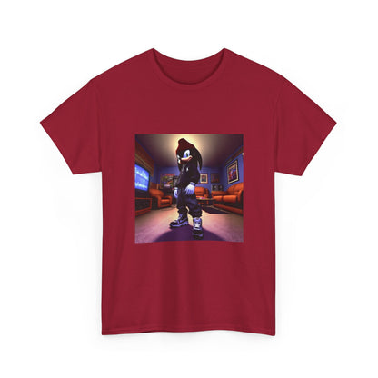 Edgy Hedgehog In Streetwear Drip Tee