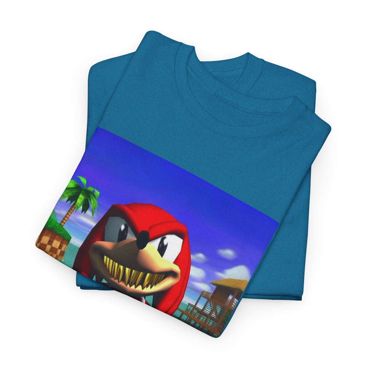 Grill Knuckles Flips Off On Beach Tee