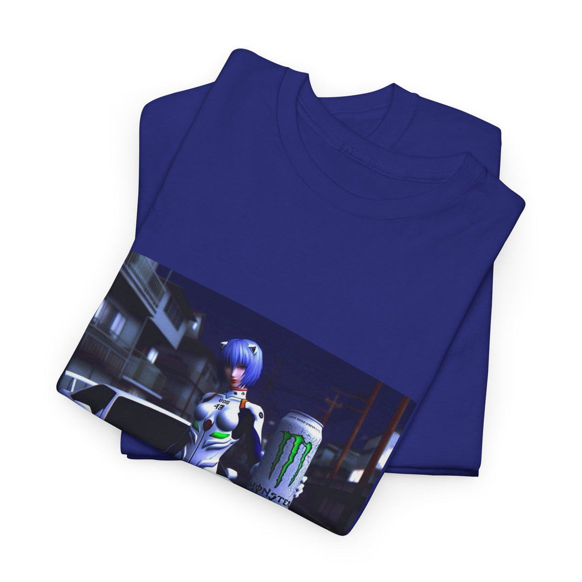 Rei Ayanami With Monster Energy Car