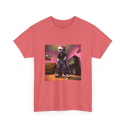 Gangsta Hello Kitty Chillin' In Low Poly Room Tee