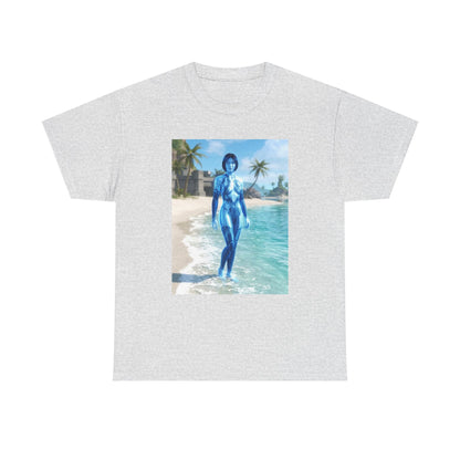 Cortana On Tropical Beach Tee
