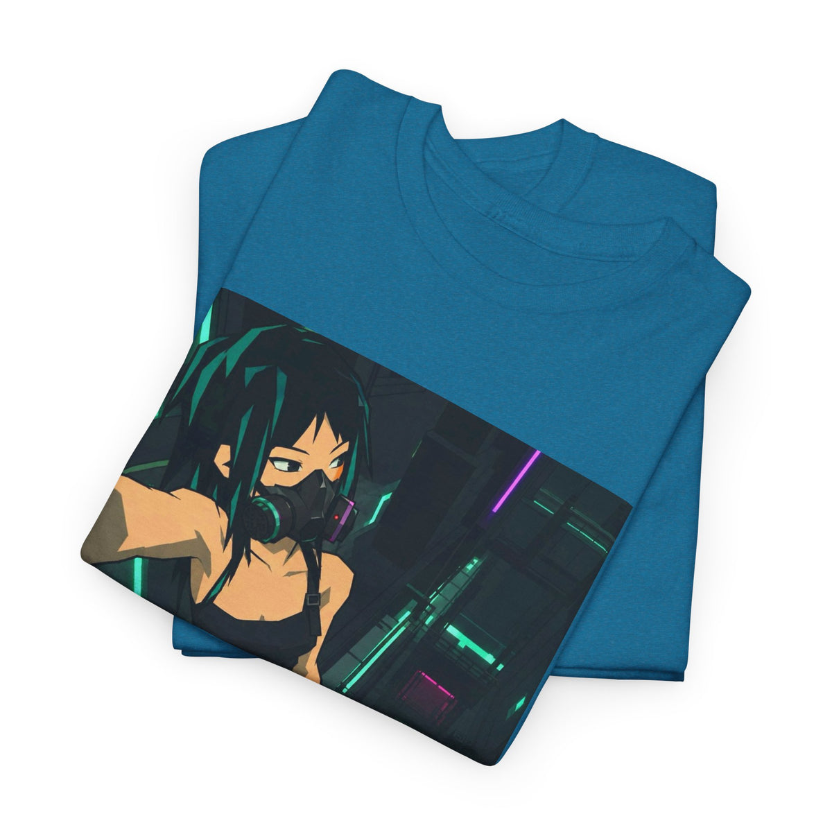 Green Horizon Blur Graphic Tee