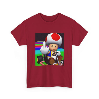 Toad Flipping The Bird On Rainbow Road Tee