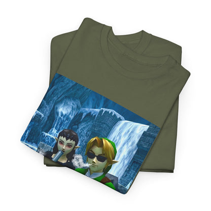 Chillin' Elf Duo Hitting Blunts In The Snow