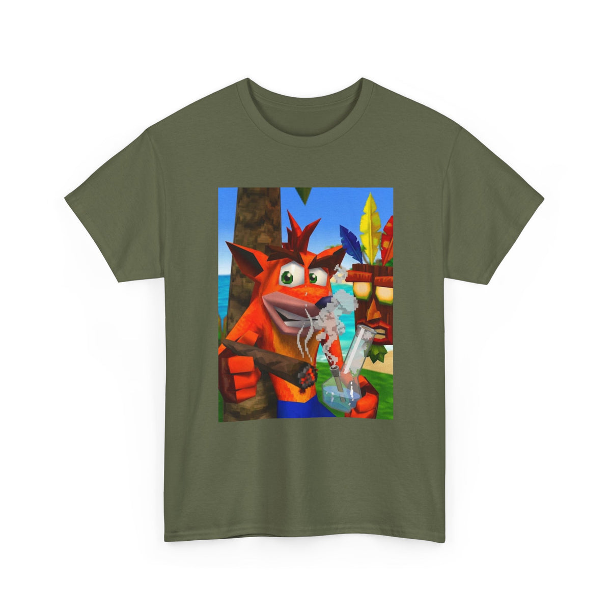 Crash Bandicoot Taking A Hit Tee