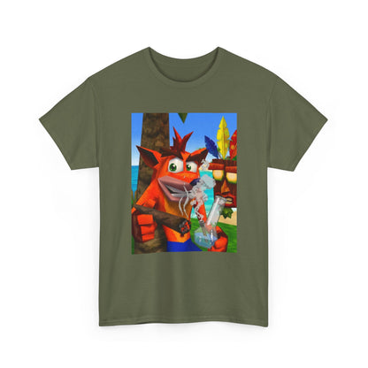 Crash Bandicoot Taking A Hit Tee
