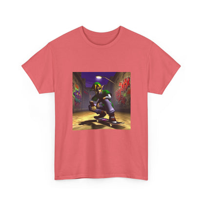 Skater Elf Smoking In Alleyway Tee