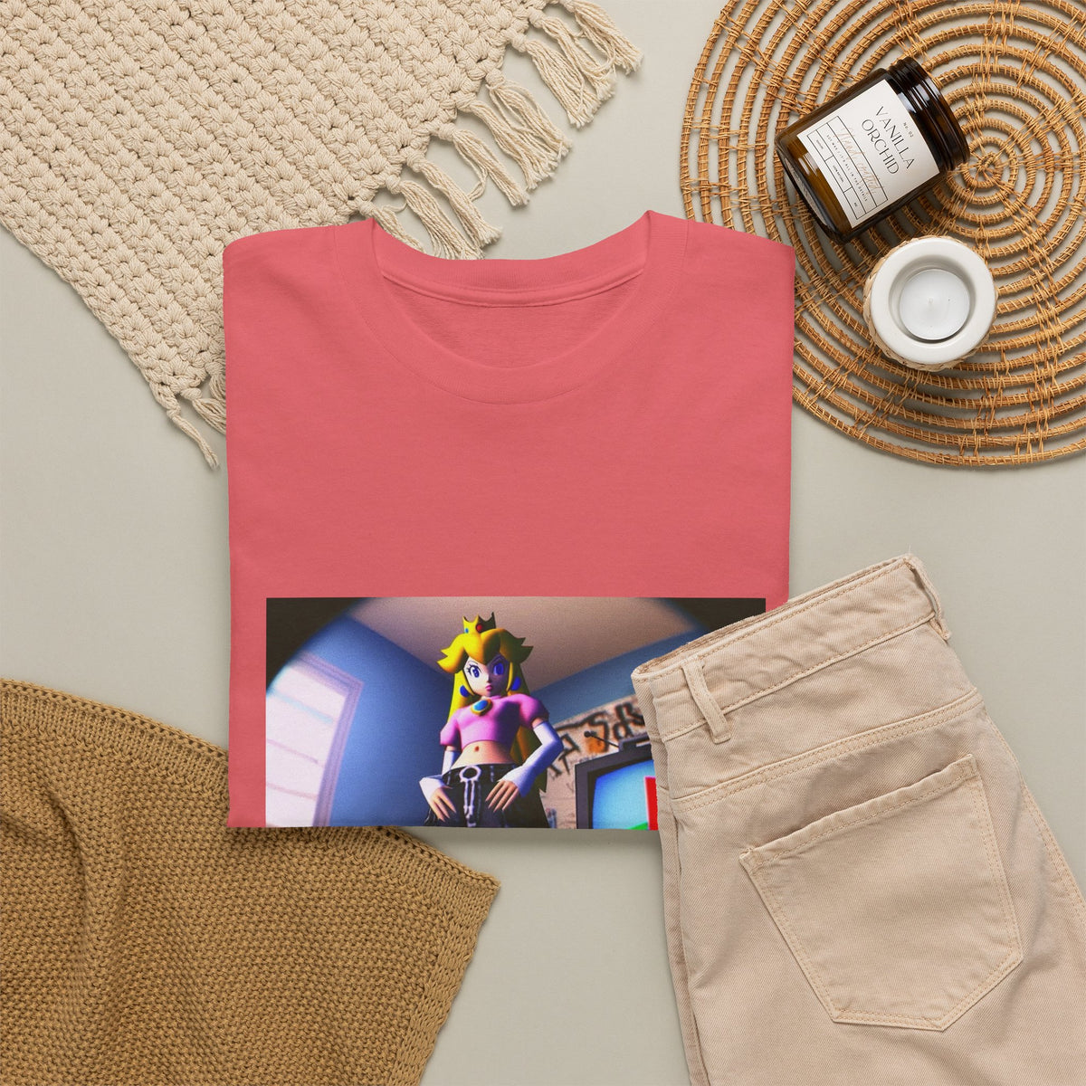 Princess Peach Y2K Drip Tee