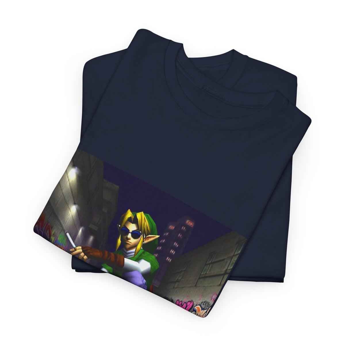 Link Skater Smoking In Alley Tee