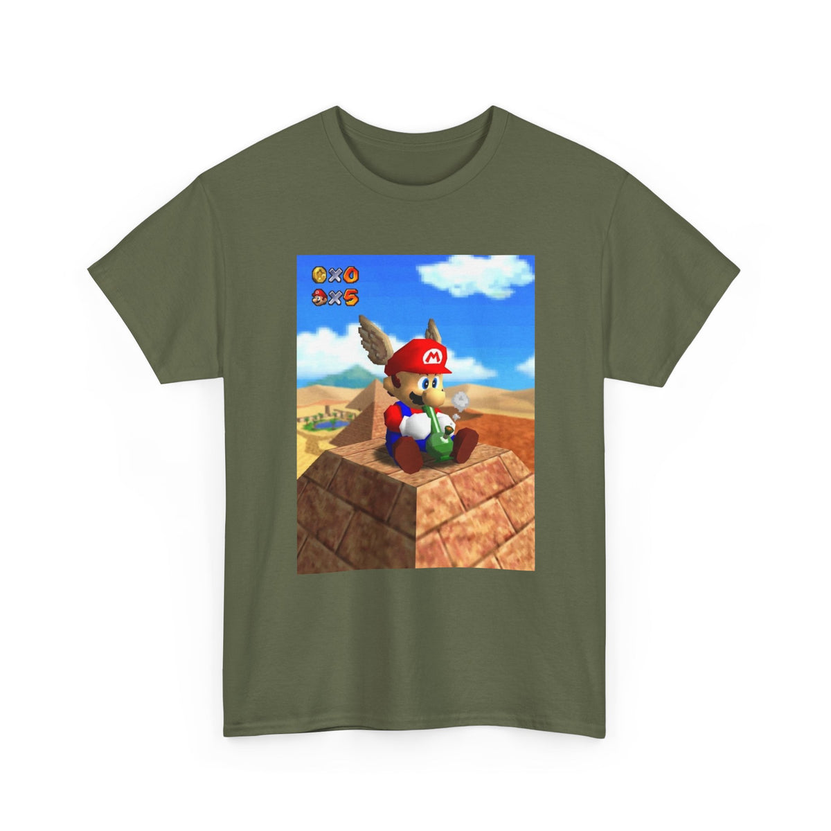 Wing Cap Mario Enjoying The Desert View Tee