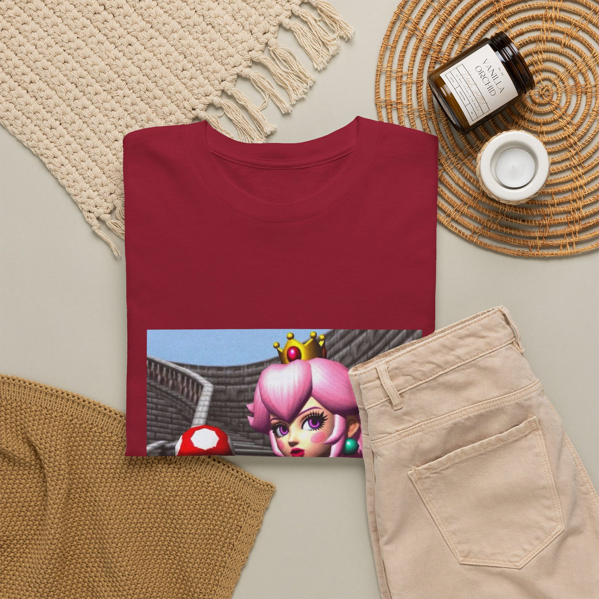 Gothic Princess Peach With Mushroom Tee