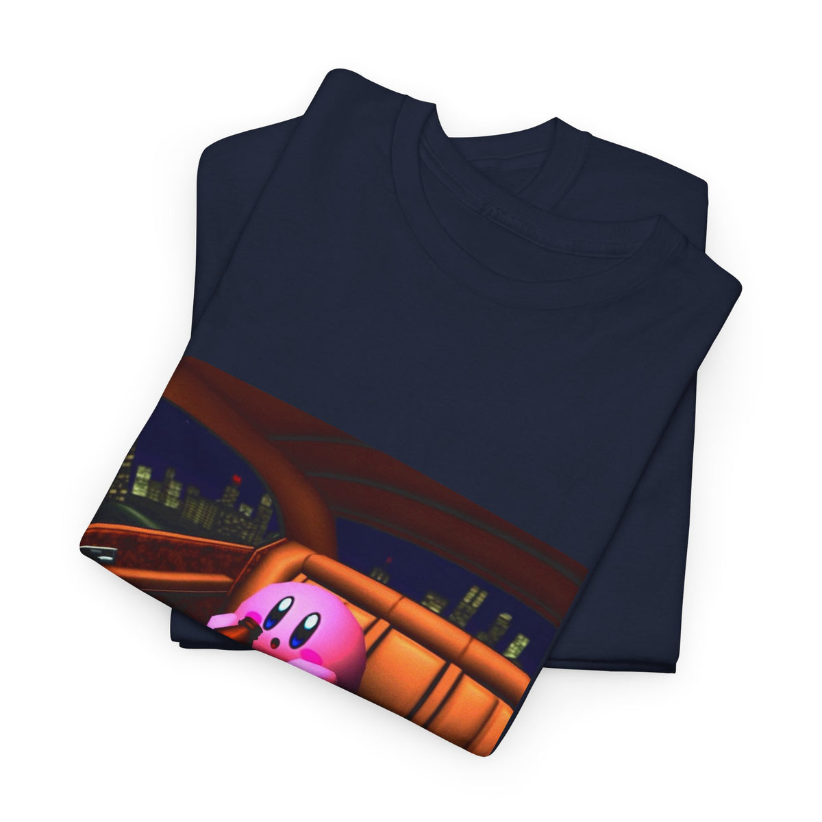 Kirby Sipping Lean In The Car Tee