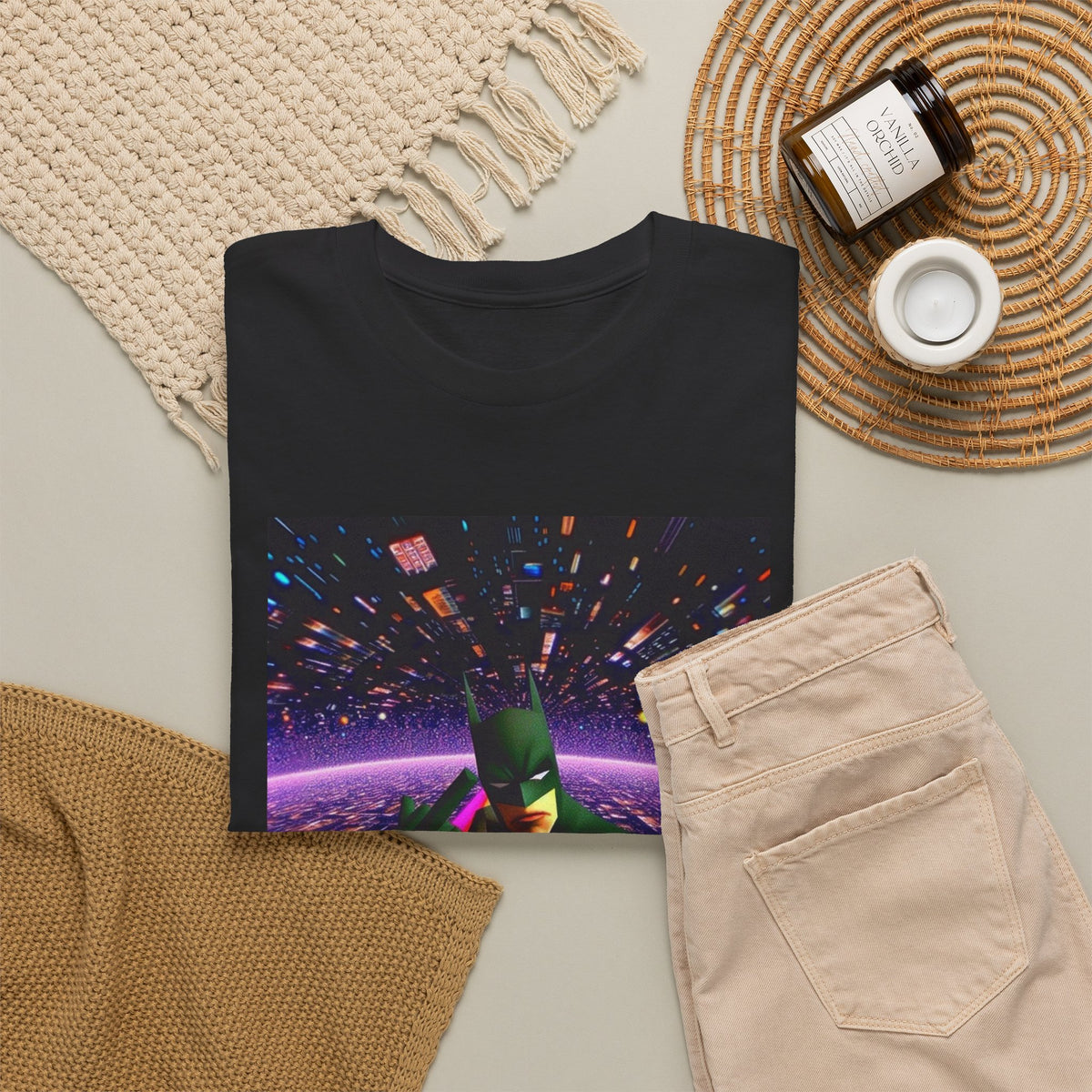 Batman Flips Off Reality On Psychedelic Tee