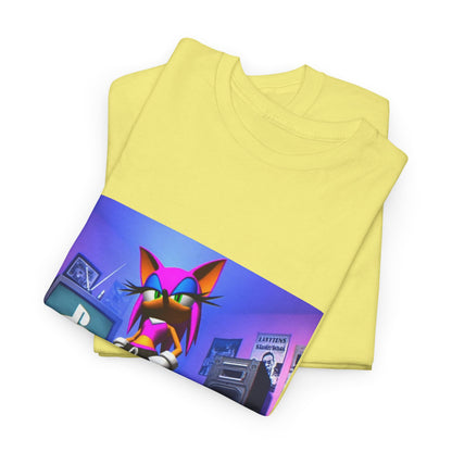 Pink Sonic-Style Character In Y2K Drip