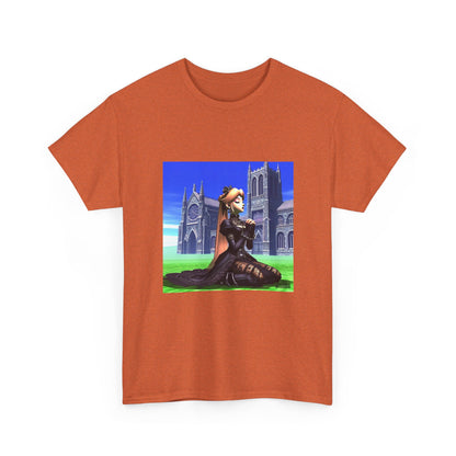 Gothic Princess Peach Praying At Cathedral