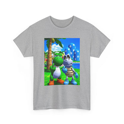 Yoshi And Dry Bones Flipping The Bird Tee (Design 6)